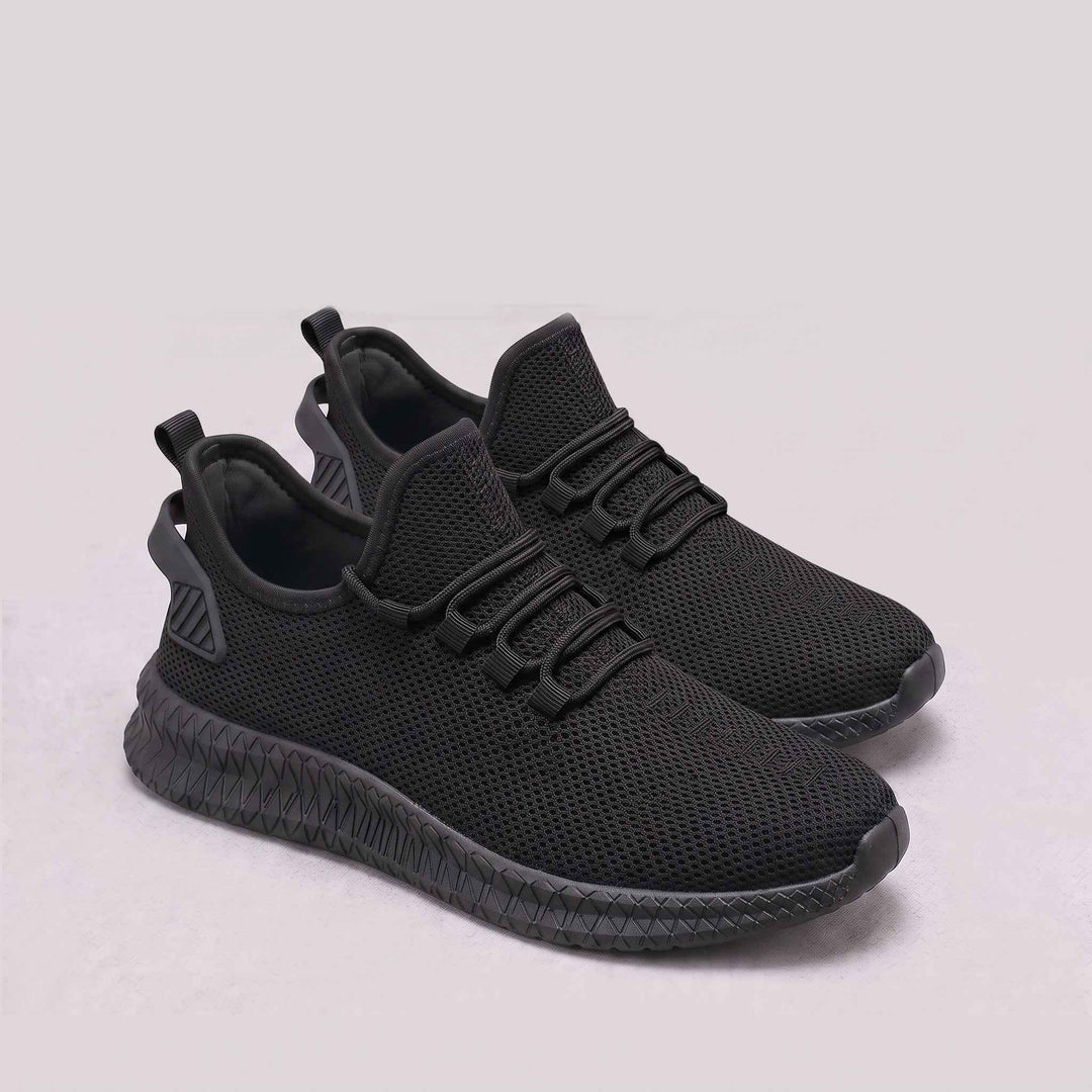 Lekkie sneakersy męskie z siateczkową cholewką i elastycznymi sznurówkami