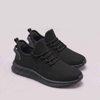 Lekkie sneakersy męskie z siateczkową cholewką i elastycznymi sznurówkami