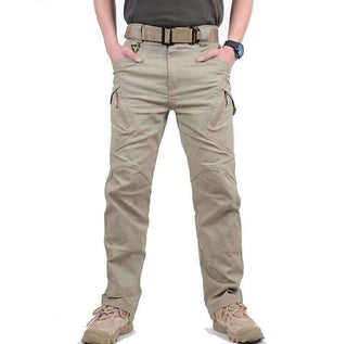 Męskie spodnie outdoorowe cargo z profilowanymi kolanami
