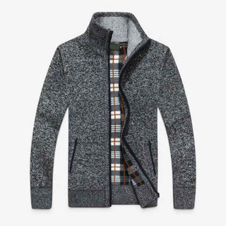 Efektowna bluza męska ze stójką i zamkiem o wyrazistej fakturze