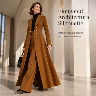 📢📢50 % ZNIŻKI!! ⏰Elegancki zestaw na jesień dla kobiet, składający się z dwóch części: retro płaszcz z długim rękawem i klasyczne spodnie
