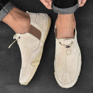 Beztroskie buty męskie wsuwane z elastycznym klinem