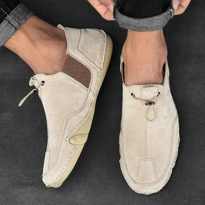 Beztroskie buty męskie wsuwane z elastycznym klinem